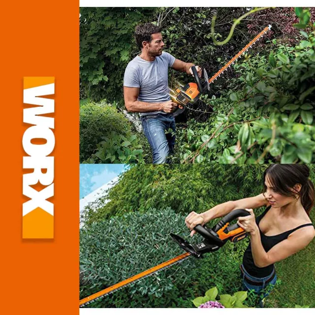 【WORX 威克士】40V 60cm 鋰電籬笆剪/修籬剪 雙電(WG284E)