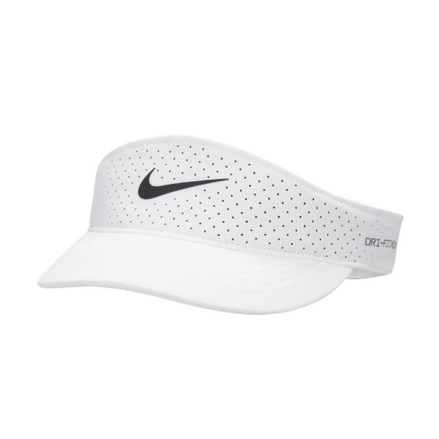 【NIKE 耐吉】運動帽 男 女 U NK DFADV ACE VISOR U SAB P 運動 休閒 網球帽 Dri-FIT 白(FB6443100)