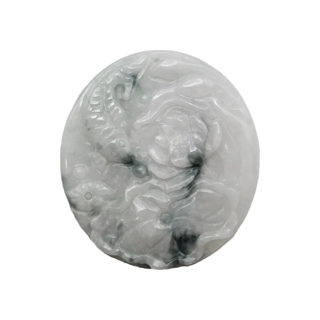 【藏古祥館】翡翠蓮年有餘 SZ44(翡翠)