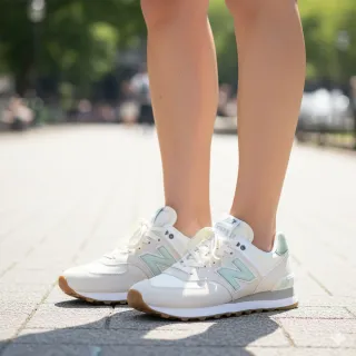 【NEW BALANCE】NB 574復古鞋_WL574CGR-B_女性_果凍綠