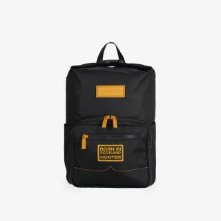 【HUNTER】上開扣Pioneer中型尼龍後背包(黑黃標)