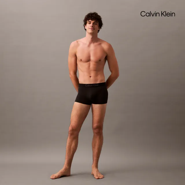 【CALVIN KLEIN】官方旗艦館CK Pro Fit 超細纖維低腰平口內褲_黑色