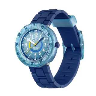【Flik Flak】BLUEBRICK 兒童手錶 兒童禮物/安全防水/瑞士製造 FCSP133(36.7mm)