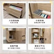 【IHouse】品田 推門收納衣櫃/衣櫥+吊掛邊櫃(贈實木衣架*5)