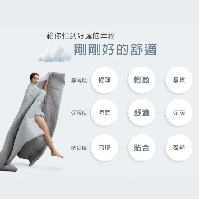 【Tonia Nicole 東妮寢飾】雲朵眠水洗四季被-雙人(多款任選/棉被)