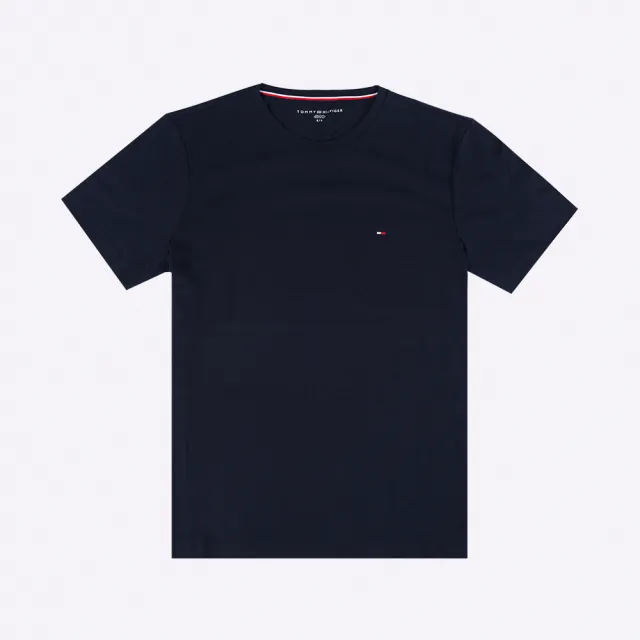 【TOMMY HILFIGER】經典小LOGO 短袖 素T(刺繡LOGO熱賣款)