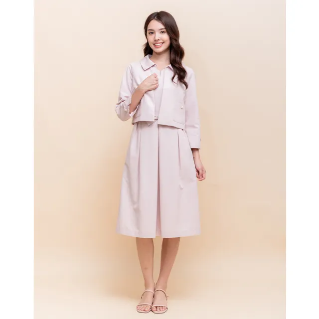 【perng yuh 芃諭名品】雅恬氣質 緹織暗紋 洋裝(2025 AW Collection|4C秋冬新品上市)