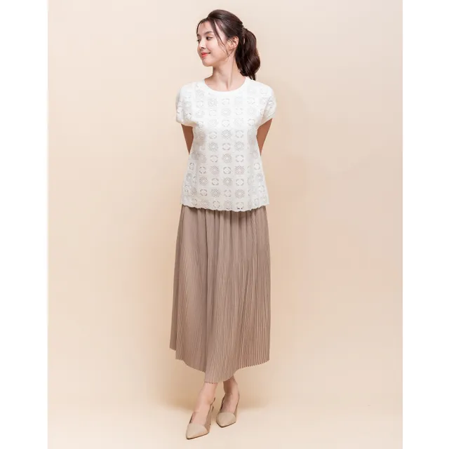 【perng yuh 芃諭名品】精緻質感 啞光緞面 壓褶 長裙(2025 AW Collection|4C秋冬新品上市)