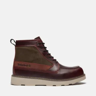 【Timberland】男款酒紅色戶外休閒防水靴(A6CE2EIW)