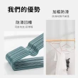 【wellane】30入 北歐風不鏽鋼防滑晾衣架 防鏽防滑三角衣架  成人款40cm(乾濕兩用/曬衣架/吊衣架)