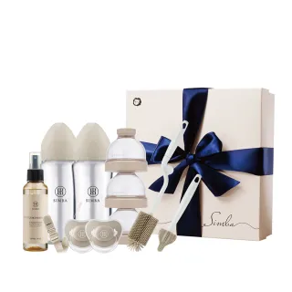 【Simba 小獅王辛巴官方直營】蘊蜜質金玻璃新生臻選禮盒(彌月禮盒)