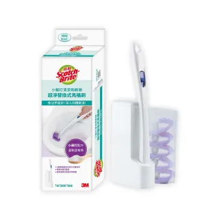 【3M】百利超淨替換式馬桶刷 -小蘇打清潔配方(1握把+1底座+5刷頭)