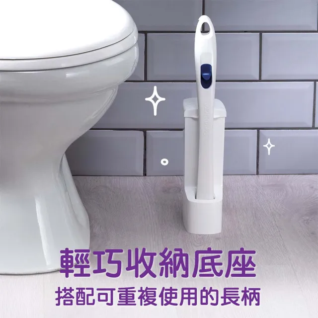 【3M】百利超淨替換式馬桶刷 -小蘇打清潔配方(1握把+1底座+5刷頭)