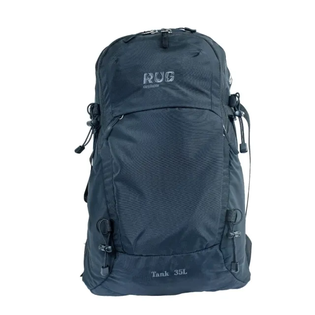 【RUG】Tank 35L 多功能透氣健行背包 黑色(登山背包 中裝 健行背包)