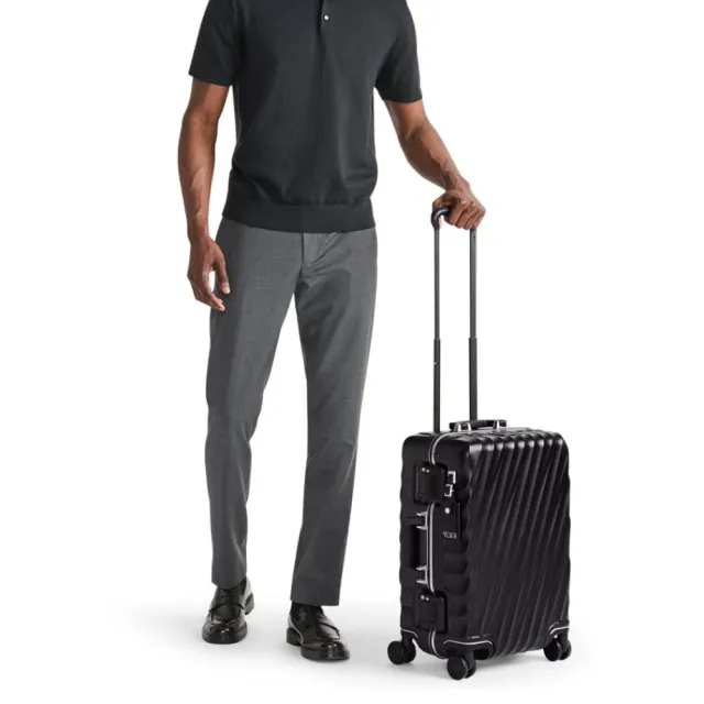 【TUMI】19 Degree 21 吋國際四輪登機箱 - 黑色紋理(TSA 鋁框版)