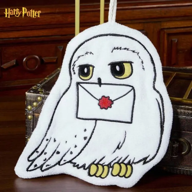 【Harry Potter 哈利波特】正版周邊葛來分多學院長袍嘿美貓頭鷹造型擦手巾毛巾(女友男友兒童交換聖誕禮物)