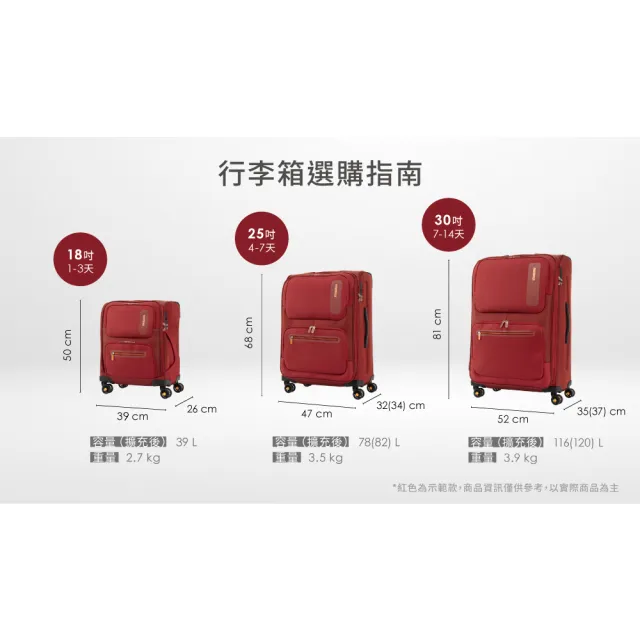 【AMERICAN TOURISTER 美國旅行者】18吋 MAXWELL 前開式輕量布面軟殼行李箱/布箱/登機箱/旅行箱(多色可選)