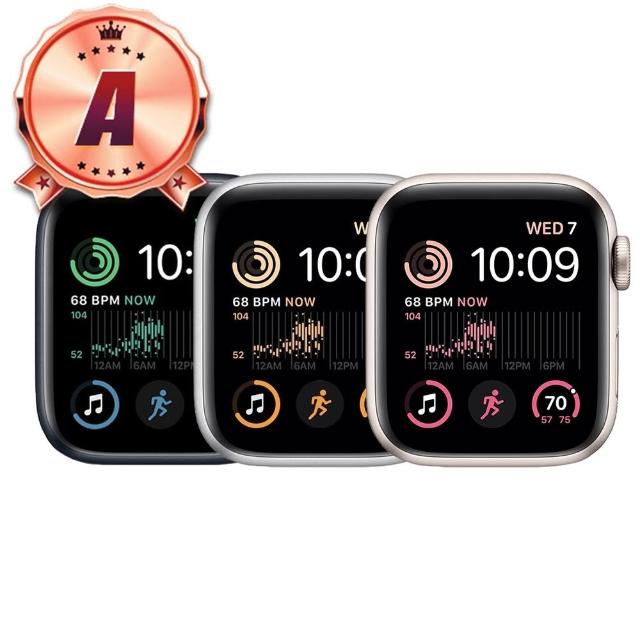 【Apple】A級福利品 Watch SE2 LTE 44mm 鋁金屬 智慧型手錶(贈市值1480配件大禮)