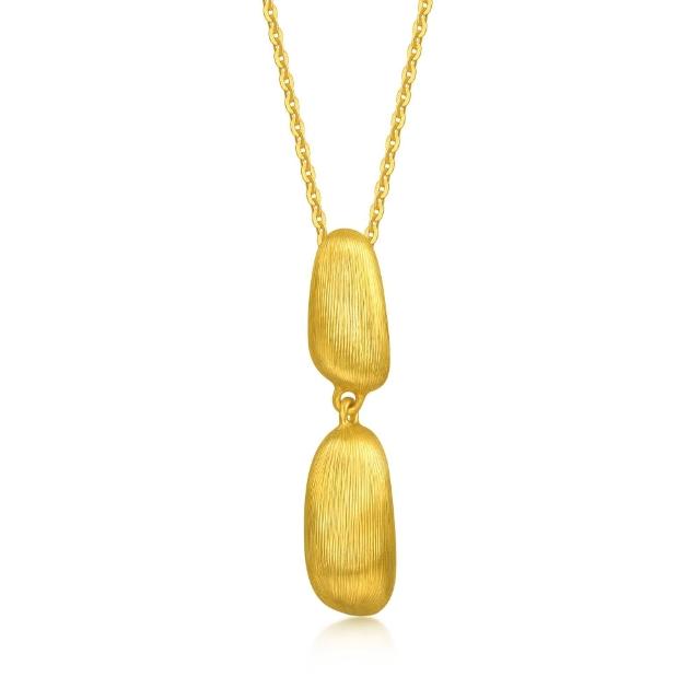 【點睛品】g*系列 金色摩登 黃金項鍊
