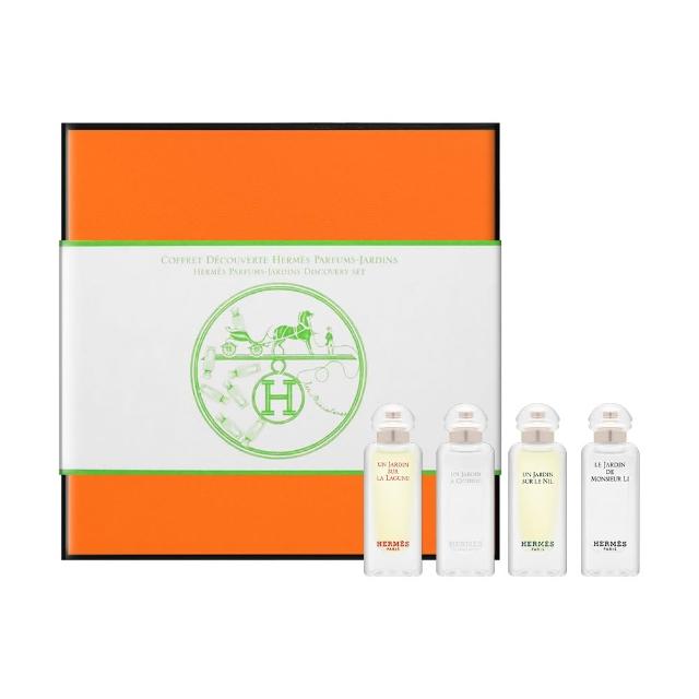 【Hermes 愛馬仕】花園系列小香禮盒 7.5ml*4(希瑟花園+潟湖花園+李先生花園+尼羅河花園)