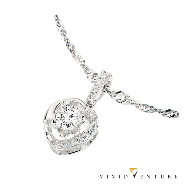【Vividventure 亞帝芬奇】GIA 50分 DVS2 3EX 八心八箭 無螢光 天然鑽石 真鑽 項鍊 月夜花(14K金台)