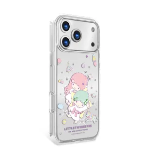 【apbs】三麗鷗 iPhone 17/16/15/14/13/12/11系列 輕薄軍規防摔水晶彩鑽手機殼(星際雙子星)