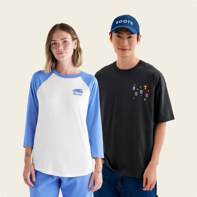 【Roots】男女款-精選Roots 經典海狸LOGO長短袖T恤(多款可選)