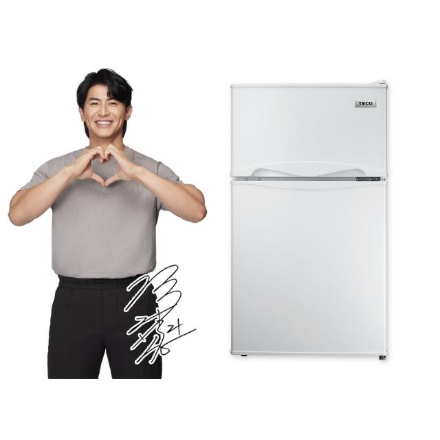 【TECO 東元】101公升 一級能效定頻右開雙門冰箱(R1011W)