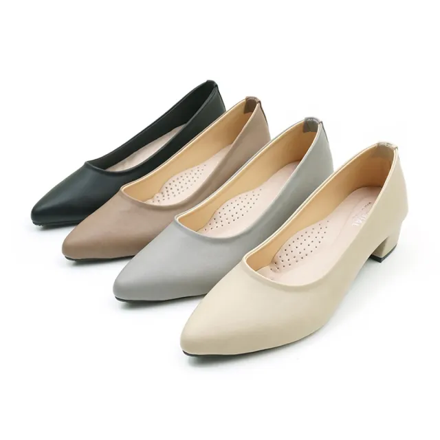 【Material瑪特麗歐】【全尺碼23-27】女鞋 跟鞋 MIT素面優雅氣質跟鞋 T72100(跟鞋)