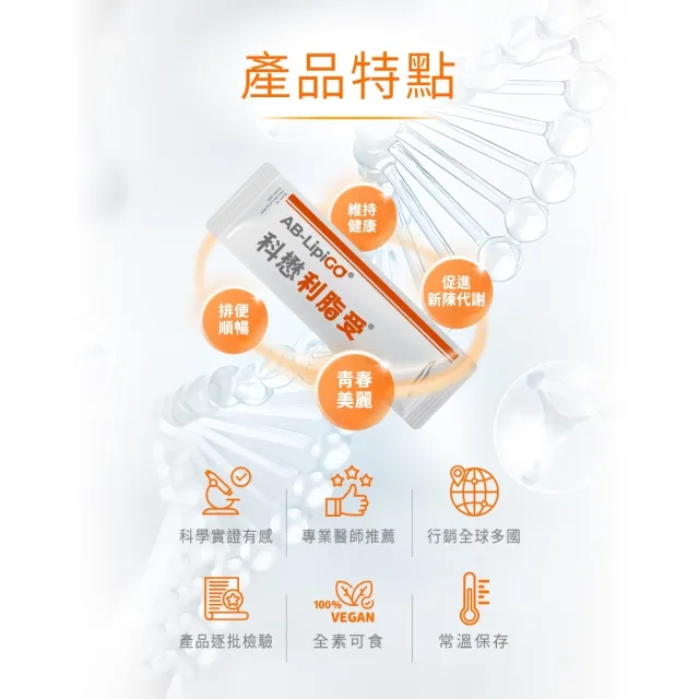 【EXCELSIOR 科懋生技】利脂受_柳橙_21包*4盒 (餐前一包7天有感 益生菌 後生元)