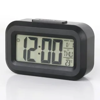 【null】智慧多功能電子鬧鐘(自動夜光 貪睡功能 學生 上班族 時鐘 起床神器)