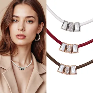 【&MORE 愛迪莫】Star 繁星健康鈦項鍊 能量項鍊 鈦鍺項鍊 項圈(白鋼 玫瑰金 母貝 遠紅外線 送媽媽推薦)