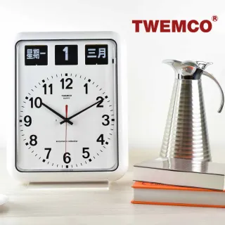 TWEMCO】QT-35 翻頁鐘時鐘桌放壁掛兩用(共2色) - momo購物網- 好評推薦