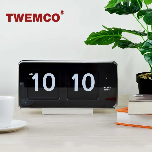 【TWEMCO】BQ-50 翻頁鐘 時鐘 桌放 壁掛兩用(共2色)