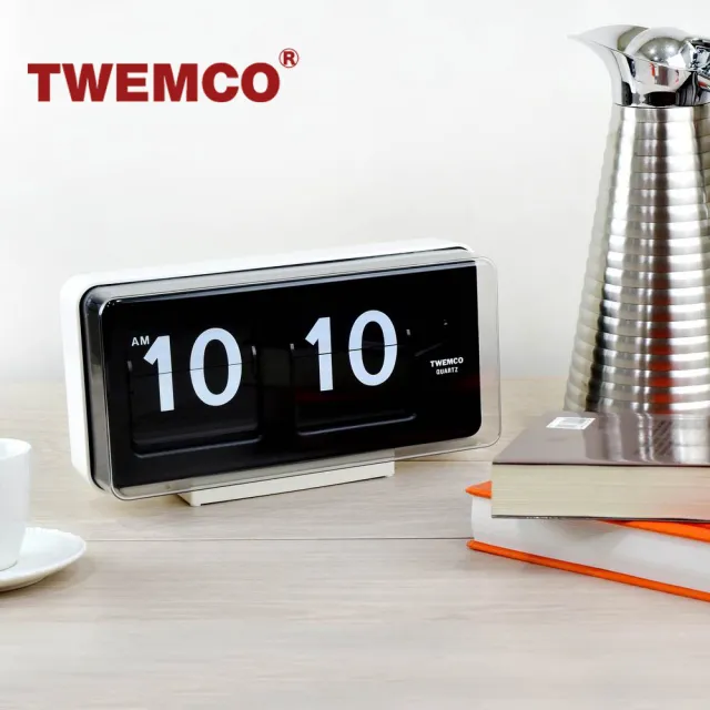 【TWEMCO】BQ-50 翻頁鐘 時鐘 桌放 壁掛兩用(共2色)