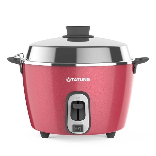 【TATUNG 大同】6人份不鏽鋼內鍋櫻桃紅電鍋(TAC-06R-MR)