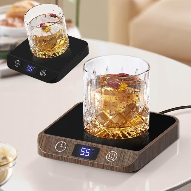【暖物集】五檔智能恆溫暖杯墊 多功能加熱暖杯墊 數顯觸控調溫保溫杯墊 微晶爐 重力感應恆溫杯墊 交換禮物