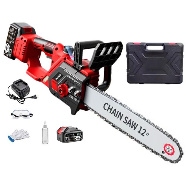 【Ogula 小倉】12寸無刷電鏈鋸(智能數顯電量)20000M單電(電鏈鋸/伐木鋸/鏈鋸機/電動鏈鋸)