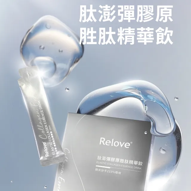 【Relove 官方直營】澎彈膠原蛋白精華飲3盒 共25mlx45包(日本大廠nippi 頂級魚膠原)