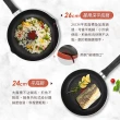 【Tefal 特福】MOMO獨家 波爾多系列鈦塗層不沾鍋4鍋6件組(26cm炒鍋、20cm/24cm平底鍋、18cm湯鍋含蓋+鍋鏟)