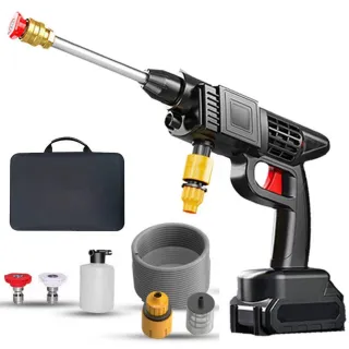 【小不記】無線手持高壓水槍/洗車水槍/電動水槍/電動水槍/噴水槍(洗車機 清洗機 強力清洗水槍 牧田通用款)