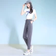 【Amore】顯瘦剪裁瞬間涼感冰絲長褲 涼感長褲 涼感褲 冰絲褲 冰涼長褲(冰絲材質 夏日冰絲涼感褲)