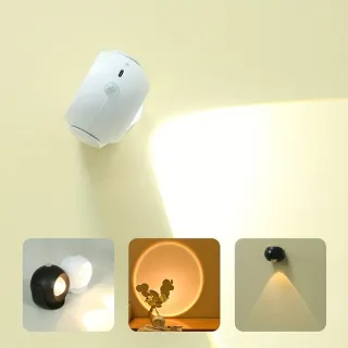 【Mr.U 優先生】350度 圓球 人體感應燈 充電+電池雙用款(感應燈 磁吸 壁燈 夜燈 LED燈 檯燈 大創 父親節)