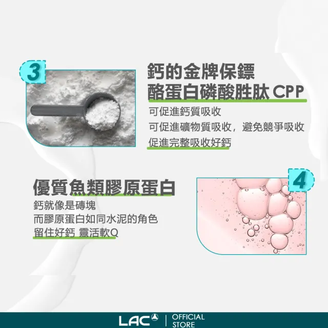 【LAC 利維喜】升級版優鎂鈣粉Plus-檸檬口味x1盒組(共30包/D3/檸檬酸鈣/強力鈣粉/完美鈣鎂比例2:1)