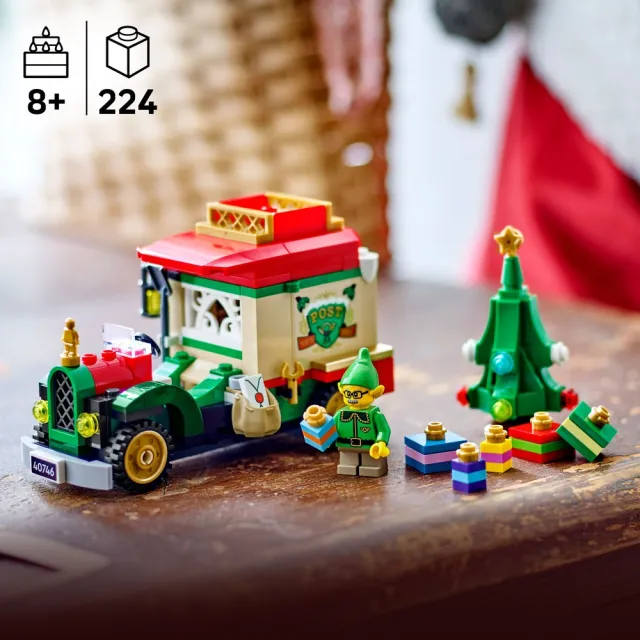 LEGO 樂高】Iconic 40746 耶誕老人的送貨車(聖誕禮物居家擺設玩具積木