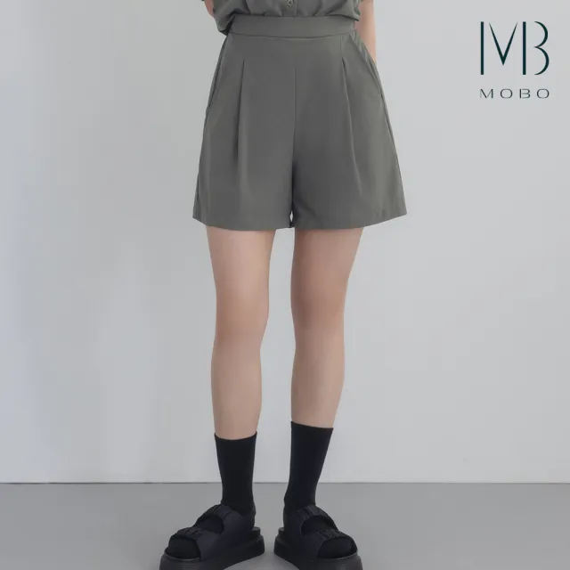 【MO-BO】質感柔膚微彈力短褲