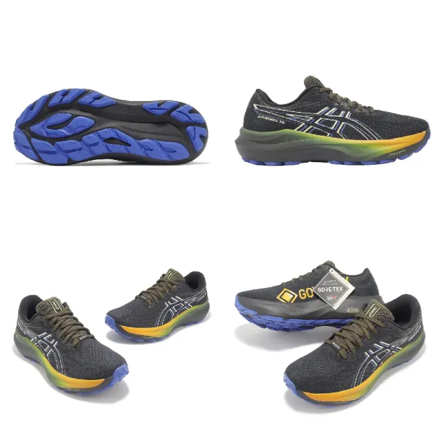 【asics 亞瑟士】慢跑鞋 GT-2000 14 GTX 男鞋 黑 橘 防水 支撐 回彈 運動鞋 亞瑟士(1011C058001)