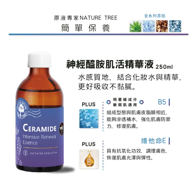 【Nature Tree】神經醯胺肌活精華液 2入組(250mlx2)