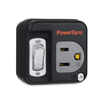 【PowerSync 群加】3P轉2P開關壁插/2色(TC1300/TC1390)