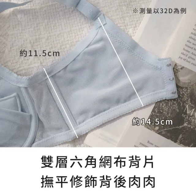 【玉如阿姨】空想織夢者內衣※0733淺藍(B.C.D 罩 渾圓 拉提 托高 集中 台灣製)